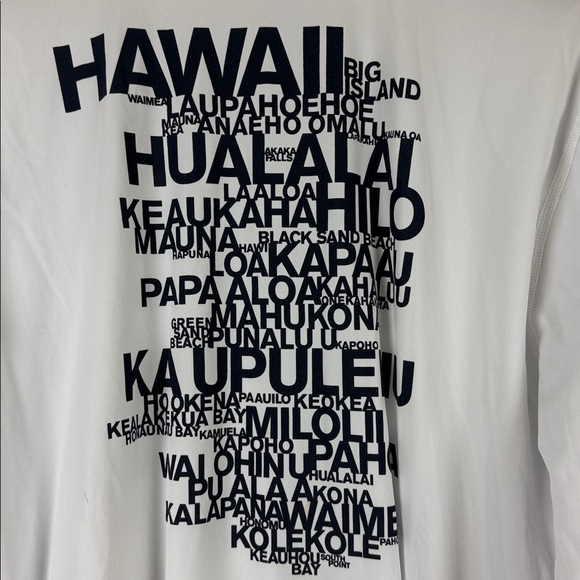 James Perse Mens Rash Guard Size 3 Large Long Sleeve Hualalai Hawaii - Picture 6 of 8
